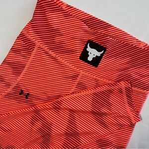 Under Armour Project Rock Women’s Compression High Rise Ankle Leggings M Orange